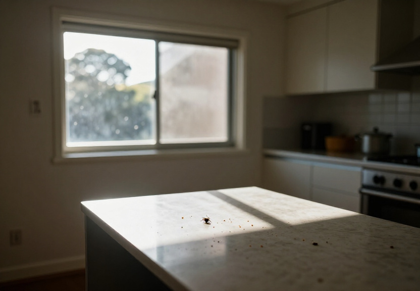 Spider infestation in a Sylvania roof space before control